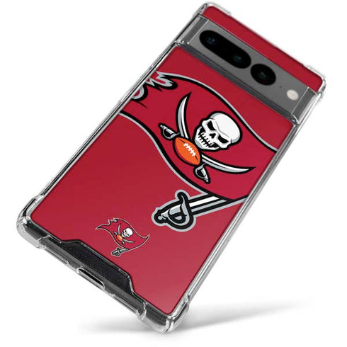 NFL Tampa Bay Buccaneers Large Logo Google Pixel 7 Pro Clear Case